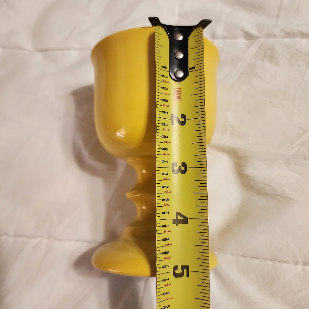 Vintage OMC Japan Yellow Goblets | Set of 4